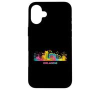 Orlandoan Horizonte Colorido Paisaje Urbano Orlando Carcasa para iPhone 16 Plus