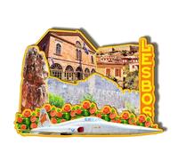Orlaybar Lesbos Grecia - Imán Decorativo 3D para Nevera Ciudad, Viajes, Regalos Turísticos Ciudades, Hecho a Mano, Decoración del Hogar, 895
