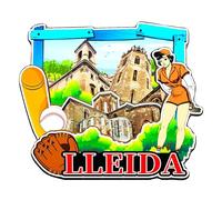 Orlaybar Lleida Cataluña España Imán decorativo 3D para nevera, ciudad, viajes, recuerdo, regalos turísticos, hecho a mano, para nevera, decoración del hogar, 4055