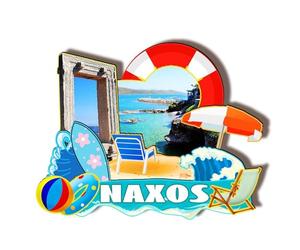 Orlaybar Naxos Grecia - Imán decorativo 3D para nevera, ciudad, viajes, regalos turísticos, hecho a mano, para nevera, decoración del hogar, 847