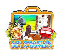 Orlaybar San Sebastián de la Gomera Islas Canarias España Imán decorativo 3D para nevera, ciudad, viajes, recuerdo, regalos turísticos, artesanía, artesanía, decoración del hogar, 3808