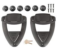 ORLETANOS Klickfix Mot Set Sistema de liberación rápida compatible con Click Fix para bolsas de sillín Swing Bags Funda lateral para motocicleta lado izquierdo y derecho Harley Davidson Sportster