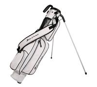 Orlimar Pitch 'N Putt Elite Sunday - Bolsa de Golf de Piel sintética, Color Blanco y Negro
