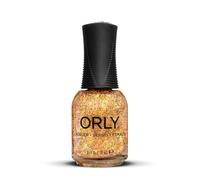 ORLY Esmalte de uñas Golden Hour, 18 ml, color dorado y cobre, con brillo multidimensional, estructura transparente, acabado de lujo, se puede usar solo o sobre pintura de color
