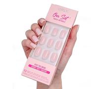 ORLY Uñas a presión | Almendra, cuadrada, punta francesa, diseños cortos y largos (Kiss the Bride (cuadrado suave corto))