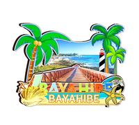 Orlybar Bayahibe - Imán para nevera de República Dominicana, de madera, diseño de monumentos 3D, decoración de recuerdos coleccionables, hecho a mano, 2