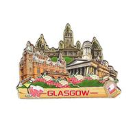 Orlybar Glasgow Reino Unido Imán de Nevera 3D Imanes de Nevera de Madera clásicos Punto de Referencia Artesanía Hecha a Mano Viaje Recuerdo Colección de Regalos Decoración -766