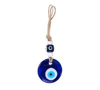 Ornament - Adorno de ojos para colgar en la pared y decoración de ojos Evil Eye Wall Ornament with Ropes, Home Decoration for Good Luck, Car, Glass Car Charm Ornament for Window Door Frame Balcony