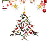 Ornamenti Natalizi Uccelli - Ornamenti per Uccelli Artificiali | Decorazioni Natalizie A Forma Di Pettirosso | Impilabile Di Natale | Decorazione per La Casa per Parete, Giardino, Cortile, ESP