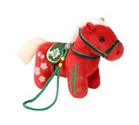 Ornamento Caballo Año Nuevo Chino - De De Felpa,Año Nuevo Chino Caballo de Peluche,Para Adultos Apasionados De Estudiantes Coleccionistas De Cumpleaños Escuela Viajes Compras