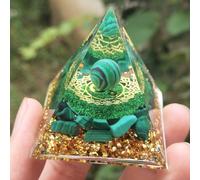 Ornamento de de Orgón de Chakras de Natural, una Decoración de Verde que es un Regalo para la Decoración del Hogar
