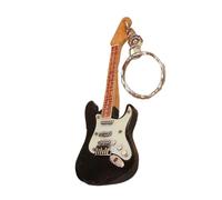 Ornamento de Instrumento Musical Llavero Con Colgante De Bajo Y Guitarra De Madera Hecho A Mano, Mini Instrumento Musical, Dijes Para Mochila (Color : C)