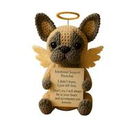 Ornamento de Mesa Adornos de cachorros súper lindos tejidos a crochet, finamente elaborados, adecuados para cualquier estilo de hogar. Un favorito de los amantes de las mascotas. ¡Ven y (F, 8x5cm)