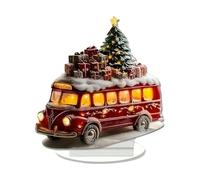 Ornamento De Mesa De Navidad Acrílico - Señal De Temporada 2D Signo, Escultura De Fiesta Decorativa | Acento De Exhibición De Estante De Repisa, Pieza Central De Escritorio Única con Comedor D