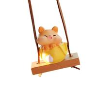 Ornamento Di Auto Animali Oscillanti - Ornamento Per Auto Swing | Specchio Retrovisore In Resina Pendente Orso Oscillante | Automobilistici, Decorazione D'interni Automatica, Arredamento Del