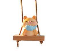 Ornamento Di Auto Animali Oscillanti - Ornamento Per Auto Swing | Specchio Retrovisore In Resina Pendente Orso Oscillante | Automobilistici, Decorazione D'interni Automatica, Arredamento Del