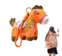 Ornamento En Forma De Caballo Para Mujeres: Charm Y Suave De Peluche | Llavero Creativo Caballo 2026 | Para Colegas Cumpleaños Casas Viajar Año Nuevo Habitaciones Y Salones, naranja, Se