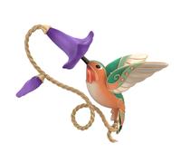 Ornamento navideo de recuerdo de Hallmark 2024 The Beauty of Birds Allen's Hummingbird Edition Metal Gifts for Nature Lovers