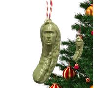 Ornamento Per Albero Di Natale - Ciondolo 3D A Forma Di Sottaceto Verde | Decorazione Creativa Per Albero, Borsa E Casa, Accessorio Festivo Originale E Regalo Divertente Per Le Vacanze