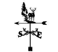Ornamento Weather Va ne Weather Va ne Weather Va ne Indicador de dirección de acero inoxidable Estaca de jardín Decoración artística para montaje en techo