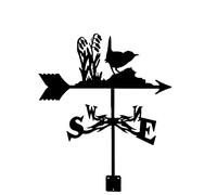 Ornamento Weather Va ne Weather Va ne Weather Va ne Indicador de dirección de acero inoxidable Estaca de jardín Decoración artística para montaje en techo