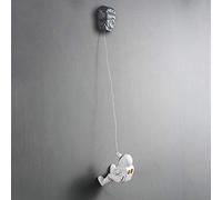 Ornamentos Colgantes de Escultura de Astronauta Blanca Figuras de trepando a Estatua Arte de Pared Resina Decoración del hogar Creaciones artísticas Personalizadas, D