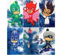 Ornamentos de los rboles de Navidad PJ Masks Sets con Catboy y Friends - Unique Shatterproof Plastic desing