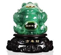 Ornamentos de Mini estatuas Estatuas de Escultura de decoración para Dinero Exterior Feng Shui con decoración de Figuras de Monedas de Adornos de Estatua de Monedas, la Mejor decoración de