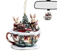 Ornaments Christmas Tree, 2D Holiday Decoration for Festive Cheer, Seasonal Hanging Design, with Lightweight Build, Ornament for Car Interior Door Backpack Bookshelf Bedside Fireplace Mantel Wind