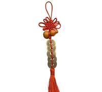 Ornaments - Copper, Five Emperors Money Pendant | Traditional Chinese Knot Tassel Charm, Gourd Pendant For Wealth And Success