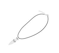Ornaments Turquoise Necklaces for Clothing Accessory Neck Pendant Stylish Taper Natural Rock Necklace Exquisite Women Jewelry Brown Rope