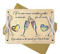 Ornandi® | Tarjeta para Regalar Dinero Boda | Regalo Novios | Regalo Boda para Novios | Tarjeta Felicitacion | Sobre para Regalar Dinero (BODA - ES)