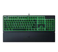 Razer Ornata V3 X - Teclado plano de membrana con Chroma RGB (interruptores de membrana silenciosos, reposamuñecas ergonómicas, recubrimiento anti-UV), disposición QWERTZ DE | Negro