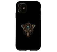 Ornate Boho Butterfly Blue Fantasy Magical Graphic Carcasa para iPhone 11