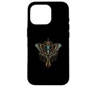 Ornate Boho Butterfly Blue Fantasy Magical Graphic Carcasa para iPhone 16 Pro