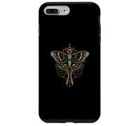 Ornate Boho Butterfly Blue Fantasy Magical Graphic Carcasa para iPhone 7 Plus/8 Plus