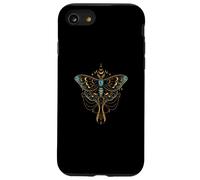Ornate Boho Butterfly Blue Fantasy Magical Graphic Carcasa para iPhone SE (2020) / 7 / 8