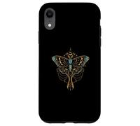Ornate Boho Butterfly Blue Fantasy Magical Graphic Carcasa para iPhone XR