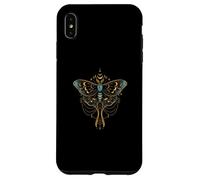 Ornate Boho Butterfly Blue Fantasy Magical Graphic Carcasa para iPhone XS Max