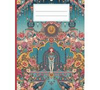 Ornate Indian Composition Notebook: Mystical Mandala & Jewel Tones: College Ruled Composition Book - 110 Pages (8.5" x 11") - Aesthetic Teal & Gold ... Design for Journaling, School, and Creativity
