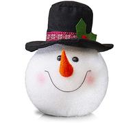 Ornativity Decoración de árbol de Cabeza de muñeco de Nieve, decoración navideña para árbol de Navidad, decoración de Invierno para árbol de Navidad, 10 Pulgadas