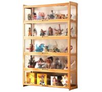 ORNDYDM Vitrina Expositora Vitrinas para Colecciones Vitrina Cristal Vitrina Expositora para Colecciones Coleccionables Perfumes Vitrina Coleccionista Vitrina De MuñEcas con Puerta para Figuras