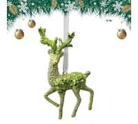 Ornement Flocon de Neige - Pendentif Festif Sécurisé Avec Paillettes Vertes, Décoration Ornementale Élégante | Décoration Arbre Noël, Fenêtre Table Salon Maison Vacances Fête