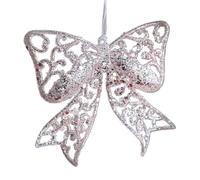 Ornements D'ange - 4,72x4,53 Pouces Tranches De Bois Ange Ailes, Ornements D'ange En Verre Pour Décorations, Pendentif Flocon De Neige En Forme De Nœud | Décoration D'arbre De Noël Pour Jardin, Pépin