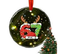 Ornements De Noël De Table - Décorations De Maison Père Noël, Pendentifs Faits Main Festifs | Accessoires Décoratifs Intérieurs Extérieurs Charmants, Boules De Sapin Transparentes Avec Suspension Pour