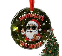 Ornements De Noël De Table - Décorations De Maison Père Noël, Pendentifs Faits Main Festifs | Accessoires Décoratifs Intérieurs Extérieurs Charmants, Boules De Sapin Transparentes Avec Suspension Pour