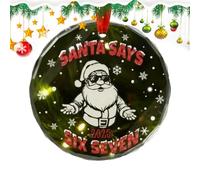 Ornements De Noël De Table - Décorations De Maison Père Noël, Pendentifs Faits Main Festifs | Accessoires Décoratifs Intérieurs Extérieurs Charmants, Boules De Sapin Transparentes Avec Suspension Pour