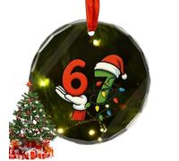 Ornements De Noël De Table - Décorations De Maison Père Noël, Pendentifs Faits Main Festifs | Accessoires Décoratifs Intérieurs Extérieurs Charmants, Boules De Sapin Transparentes Avec Suspension Pour