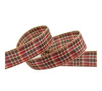 Ornerx Christmas Ribbon Classic Plaid 1/2"""" x 50 yd