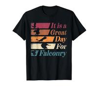 Ornitología Cetrero Es un Gran día para la cetrería Camiseta, Hombre, Negro, L